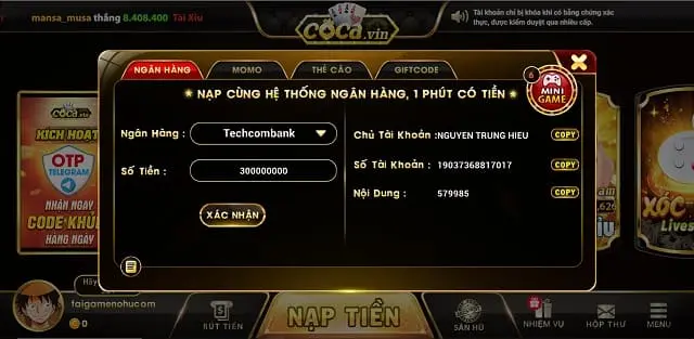Vnbet hỗ trợ các phương thức nạp/rút tiền tiện lợi - Vnbet